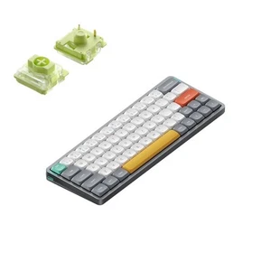 Clavier mécanique sans fil Nuphy Air60 V2, Lunar Gray, QWERTY US, Aloe - Photo 1/7