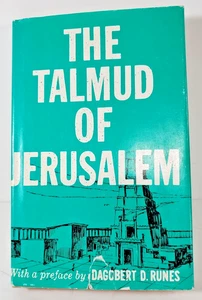 VTG Book C1956 The Talmund Of Jerusalem Dagobert Runes Philosophical Library - Picture 1 of 14