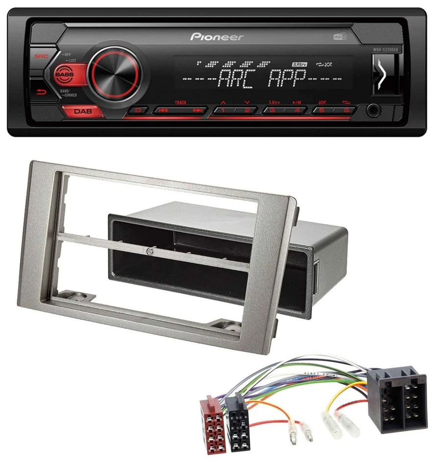 Pioneer DAB 1DIN MP3 AUX USB Autoradio für Iveco Daily (2006-2014) silber - Bild 1 von 4