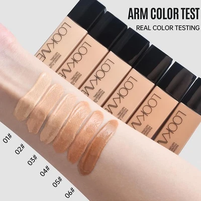 Matte Liquid Foundation Waterproof Moisturizing Brightening Coverag-- Full I7C4 - Image 1 of 4