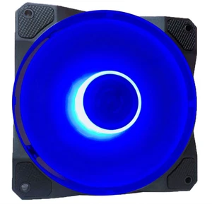 120mm Blue LED Ultra Silent Case Fan w/ 16 LED Anti-Vibration Rubber Pad - Picture 1 of 3