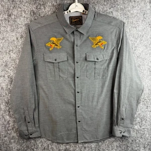 Howler Brothers Gaucho Snapshirt Osprey Prey grau Herren Large - Bild 1 von 9