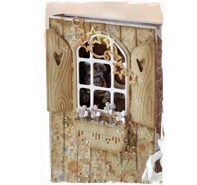 Metal Cutting Die Flower Window Scrapbooking Embossing Stanzschablone Karte DIY - Bild 1 von 3