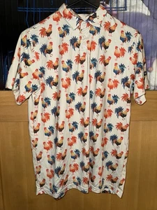 Waggle Polo Youth XL Feeling Cocky Rooster All Over Print Performance - Picture 1 of 3