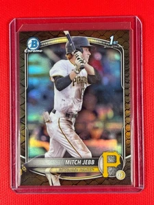 2025 Bowman - Chrome Prospects Mitch Jebb #BCP-41 Reptilian Refractor (RC) - Picture 1 of 2