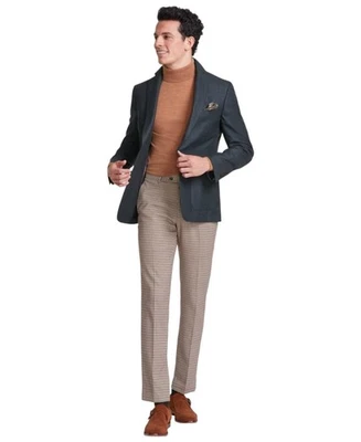 Blazer Abrigo Deportivo Tallia Para Hombre Calce Ajustado 48 L Verde Oscuro Sólido Foto 1 de 2