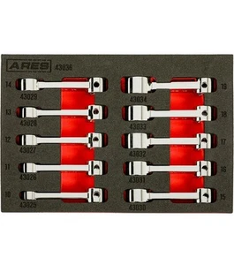 ARES 43036 – 10-Piece Metric 12-Point Box End Torque Adapter Extension Set NEW - Picture 1 of 7
