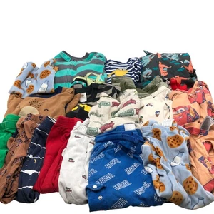 Boys Size 4T Loungewear BUNDLE Fleece One Piece Pajamas Pajama Pants Tops Mix - Picture 1 of 12