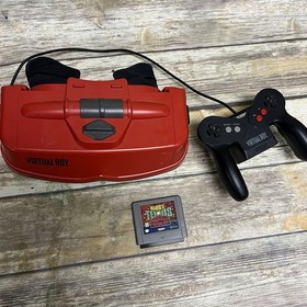 Nintendo Virtual Boy Console With Controller + Mario Tennis - Tested And Working