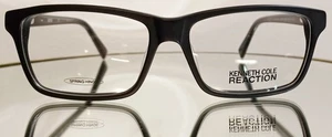 KENNETH COLE REACTION KC777 002 Eyeglasses MATTE BLACK New Plastic 55-15-145 - Picture 1 of 13