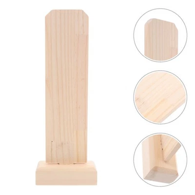  Wood Memorial Tablet Frame Memorial Temple Blank Wooden Plate Temple Worship - Image 1 of 4