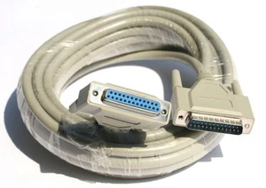 25FT DB25 25-Pin Male-Female M/F Parallel Serial Extension Cable DB25M DB25F - Picture 1 of 1