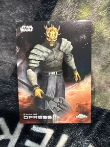 2025 Topps Chrome Star Wars Savage Opress Black /10 - Picture 1 of 2