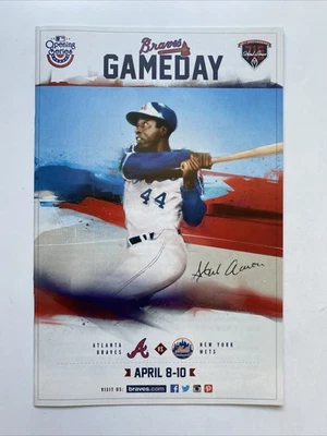 HENRY HANK AARON Atlanta Braves Baseball 2014 Gameday Program Turner Field 715 - Image 1 of 2