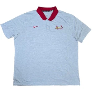 St. Louis Cardinals Herren grau & rot Polo Nike BSBL MLB Baseball Größe 3XL - Bild 1 von 8