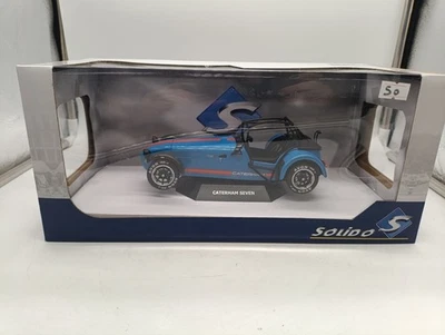 Lotus Caterham super Seven 7 blue 1/18 Solido - Immagine 1 di 3