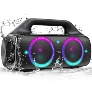 Speakers, 80w (Peak) Portable Wireless Speaker with Lights, Stereo Loud Sound... - Bild 1 von 8