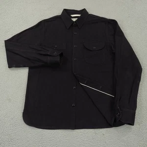 Rogue Territory Shirt Mens XL Black Selvedge Denim Utility Work Button Up Fades - Picture 1 of 23