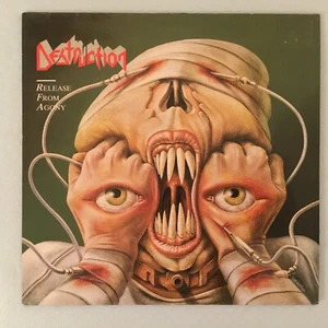 DESTRUCTION - RELEASE FROM AGONY + INSERT + INNER - 1987 GERMAN ISSUE - SEE DESC - Picture 1 of 10
