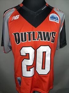Denver Outlaws Game Used Issued Sewn Sieverts Lacrosse Jersey Sz Large