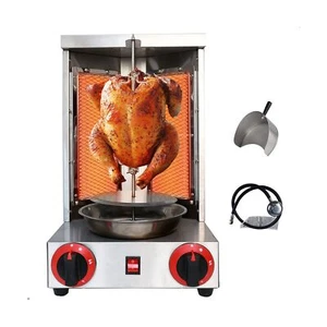 Li Bai Shawarma Machine Doner Kebab Grill 110v Gyro Rotisserie Propane Gas Ve... - Picture 1 of 6
