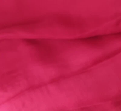 Coupon  Mousseline de soie lyonnaise rouge foncé Bianchini Férier, larg 116cm - Photo 1/3