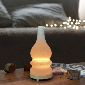 Gaslampe Salzlampe auf Holzbeinen - Nachtlicht inkl. 1x10W + Kabel - Bild 1 von 7