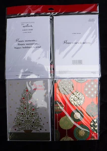 Hallmark Christmas Cards TIS THE SEASON wEnvelopes HOPE YOURS IS MERRY 12 Pack - Picture 1 of 5