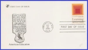 USA5 #1833 U/A READERS DIGEST FDC Education - Bild 1 von 1