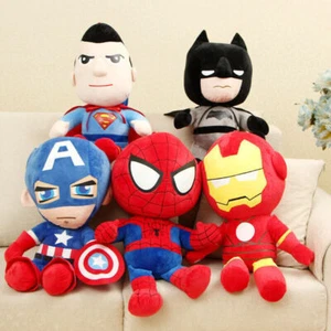 Kids Marvel The Avengers Spiderman Iron Man Stuffed Plush Toys Doll Xmas Gifts - Picture 1 of 8