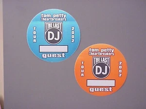 Tom Petty backstage passes AUTHENTIC 2 The Last DJ 2002 Circles ! - Picture 1 of 1