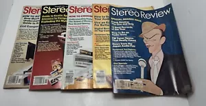 STEREO REVIEW MAGAZINE FOUR ISSUES FROM 1980s Lot Of 5 - Picture 1 of 6