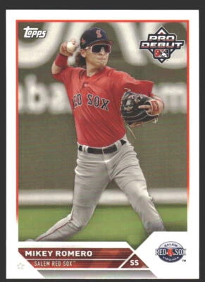 Mikey Romero #PD-45 2023 Topps Pro Debut Salem Red Sox - Image 1 of 2