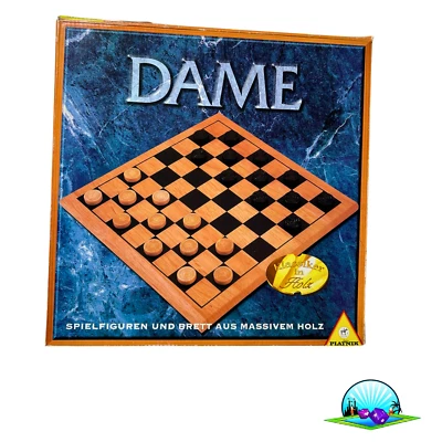 Dame Holz Spiel Brettspiel PIATNIK Gesellschaftsspiel  - Unbespielt - Bild 1 von 4