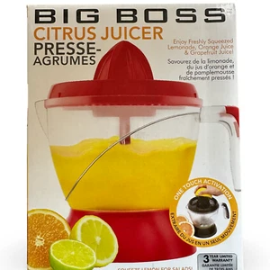 Big Boss Electric Citrus 5-Cup Juicer Extractor Auto Reversing / On / Off - Red - Picture 1 of 2