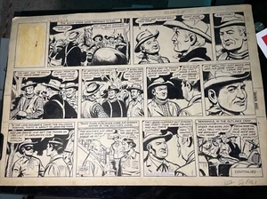 THE LONE RANGER Comic Strip Art 1961 Original Art Newspaper Funnies Western X1 - Picture 1 of 5