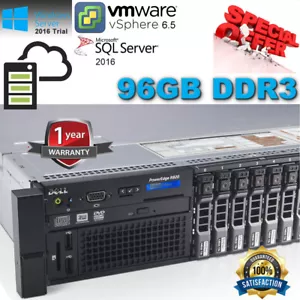 Dell PowerEdge R820 4x Xeon E5-4620 2.20Ghz 96GB DDR3 8x900GB 10K SAS Perc H710 - Picture 1 of 5
