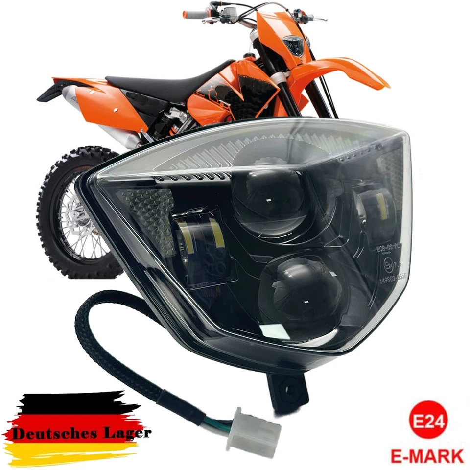 LED Scheinwerfer Für KTM EXC 125 200 250 300 525 EXC-F 250 XC Racing 2006-2007 - Bild 1 von 4