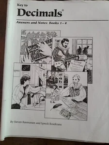 Key to Decimals: Answer Key and Notes for Books 1-4 Homeschool Rasmussen PB - Bild 1 von 1