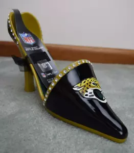 Jacksonville Jaguars NFL Decorative Team Spirit Heel Shoe Wine Bottle Holder - Picture 1 of 12