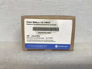 Entrust Farbband-Kit YMCKT 534100-001-R003 250 Panel-Sets neu mit Box - Bild 1 von 6
