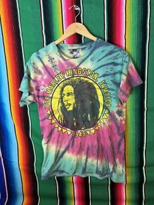 Vintage Tye Dye Bob Marley Tshirt Size Xl Reggae Rasta - Picture 1 of 4