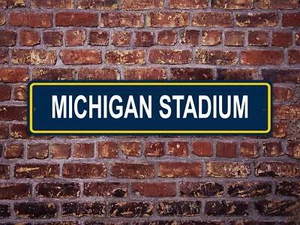 Letrero de calle Michigan Stadium Michigan Wolverines fútbol americano - Imagen 1 de 6
