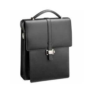 Montblanc 4810 Westside Men's Leather Black Medium Backpack #116380 - Picture 1 of 3