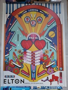 Elton John Poster O2 Arena London Farewell Yellow Brick Road Tour 2023 nummeriert - Bild 1 von 15