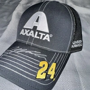 Autographed Jeff Gordon Under Armour Black AXALTA Adjustable Pit Crew Hat - Picture 1 of 5