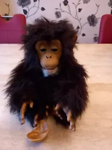 MISSING EAR***2005 FURREAL LARGE CUDDLE CHIMP MONKEY ELECTRONIC PET TOY***WORKS - Picture 1 of 7