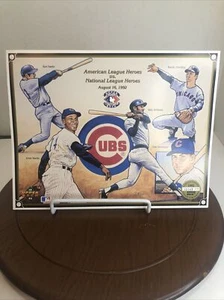 1992 UPPER DECK HEROES OF BASEBALL CHICAGO CUBS PROMO SHEET #02143 Of 22,000 - Picture 1 of 8