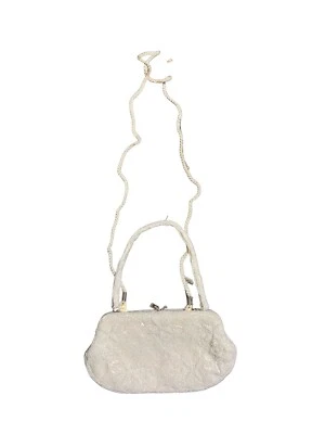 KATE LANDRY CREAM BEADED CLUTCH W/STRAPS - Image 1 of 4