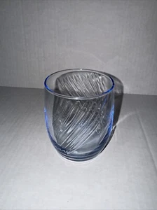 Vintage Libbey Ice Blue Swag Swirl Pattern Tumbler And Juice Glasses - Picture 1 of 3